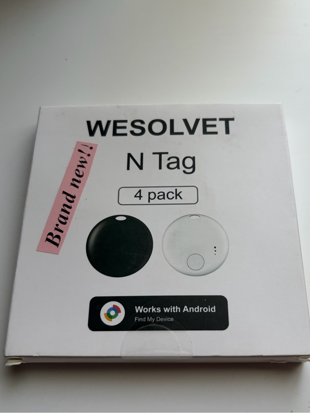 N Tag Bluetooth Tracker 4-Pack – Black & White
